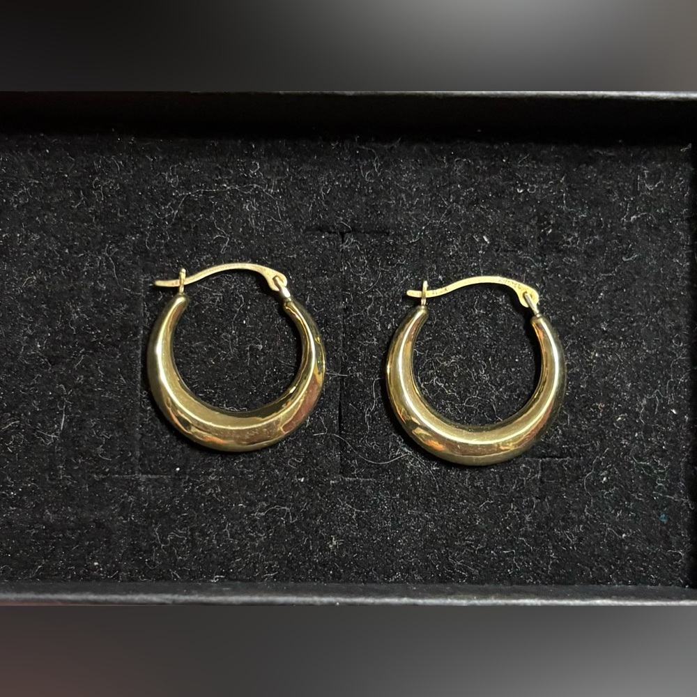 Stampd Gold Hoop Earrings